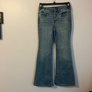 GB Girls Blue Medium Wash Flare Denim Jeans size 10